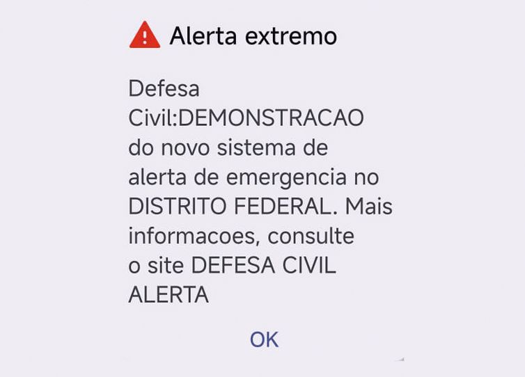 Defesa Civil testa aviso de desastre via celular no DF, GO, MS e MT